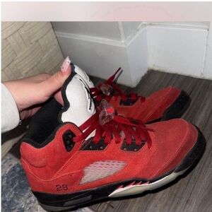 Jordan Kids Sneakers Red and Black